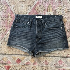 Madewell Women's Relaxed (Black/grey) Denim Shorts